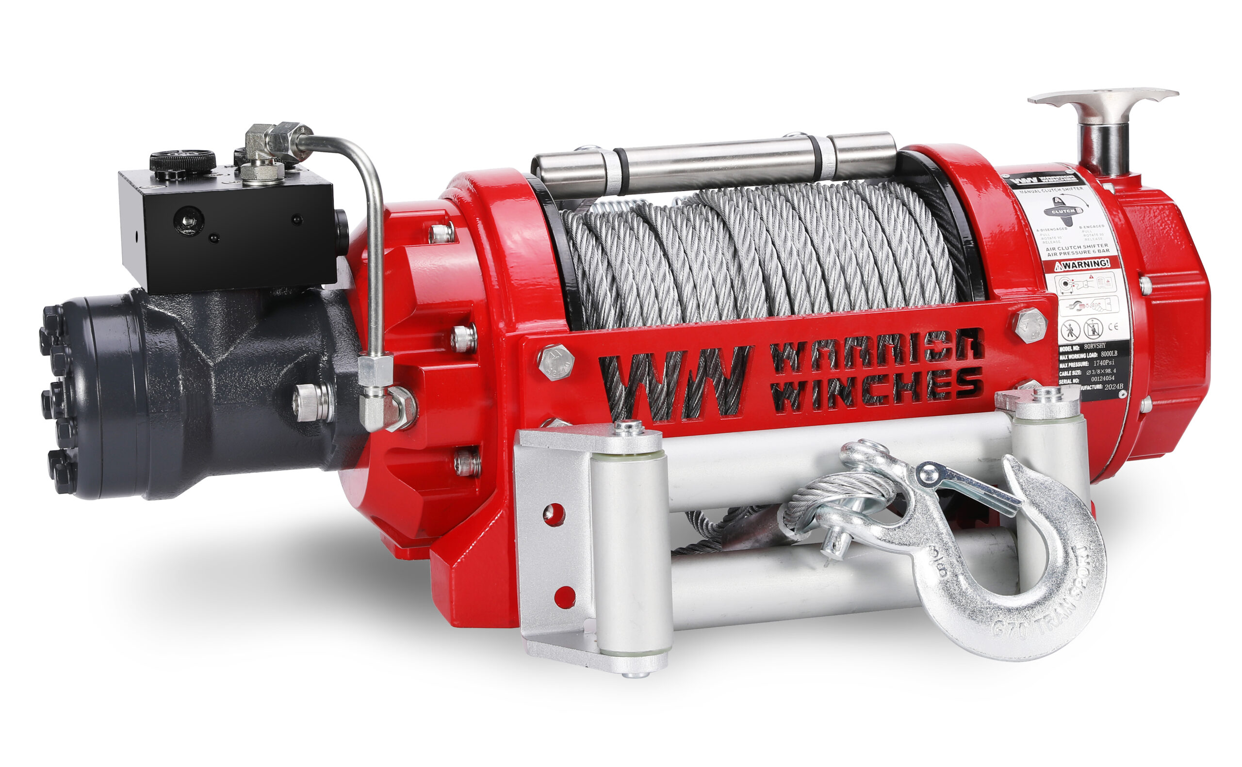 Warrior RV EN 10000 Hydraulisk dragvinsch / Maxlast: 4536 kg - 2