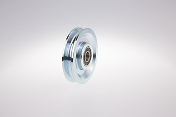 Linhjul förzinkat med kullager Maxlast 2000 kg / Diameter 250 mm