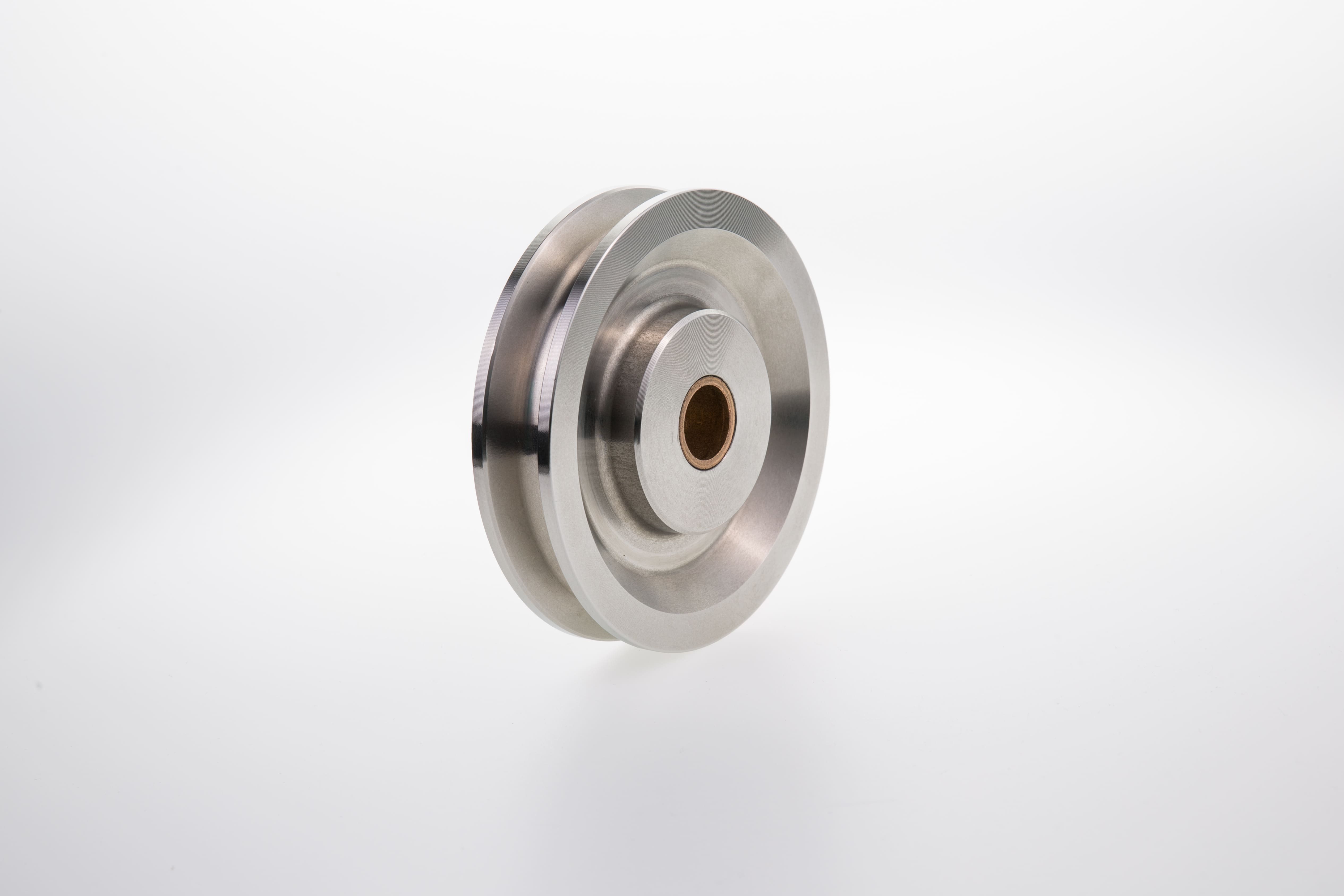 Linhjul rostfritt Maxlast 500 kg / Diameter 125 mm