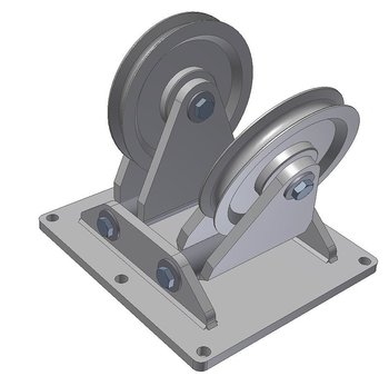 Brytblock ledat förzinkat Maxlast 500 kg / Diameter 150 mm