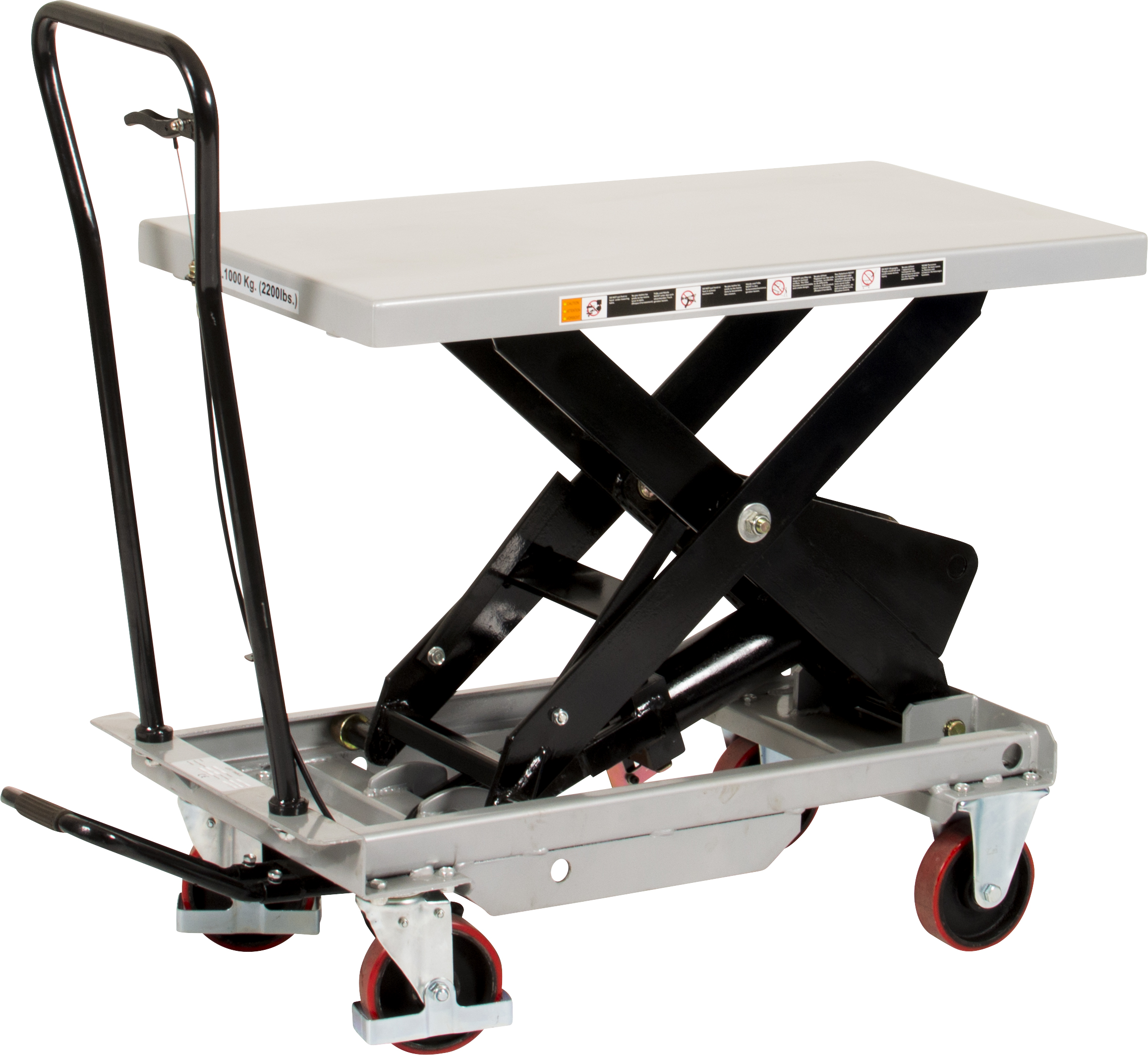 Mobilt lyftbord med fotpump Silverstone / Maxlast: 1000 kg