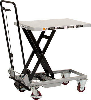 Mobilt lyftbord med fotpump Silverstone / Maxlast: 150 kg