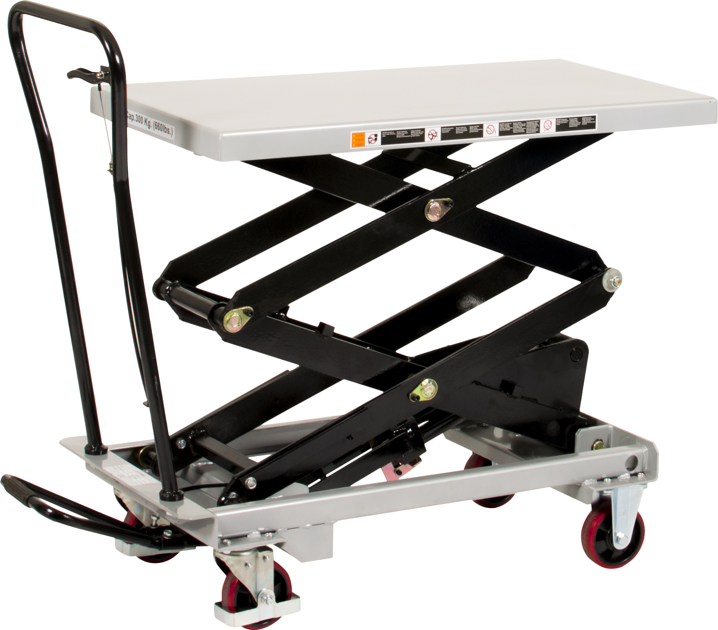 Mobilt lyftbord med fotpump Silverstone / Maxlast: 800 kg