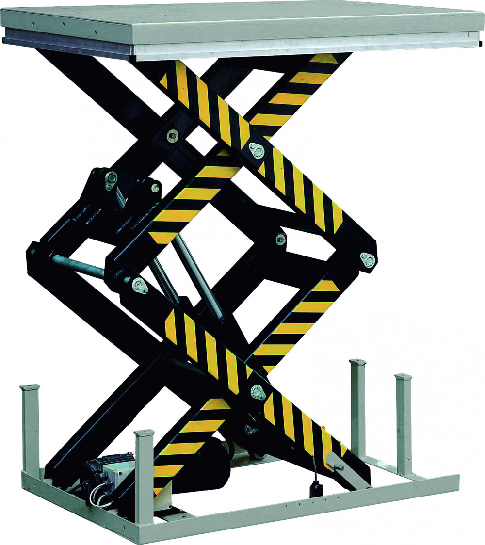 Lyftbord Silverstone Maxlast: 2000 kg / 1300x850mm / Lyfthöjd: 360-1780 mm