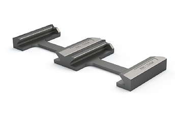Bottenplatta dubbel till 45° twistlock / Bredd: 431 mm