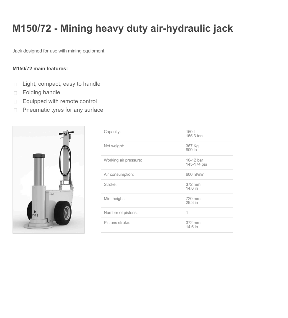 Luftdomkraft Mammut M150-72 / Maxlast: 150 ton - 2