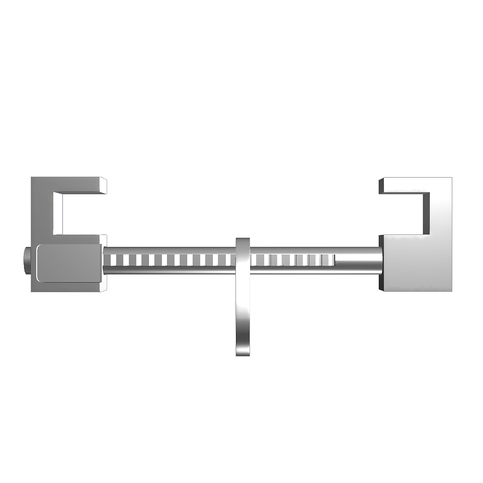 Balkklämma för 1 person / För balkbredd: 100-400 mm