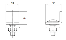 Ändstopp enkel C30 - 2