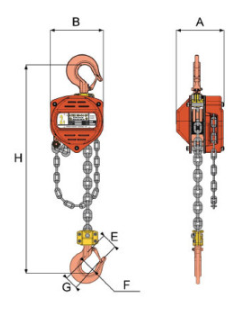 Snabblyftblock ATEX SS-C4-QP / Maxlast: 2000 kg, lyfthöjd: 3 m - 2
