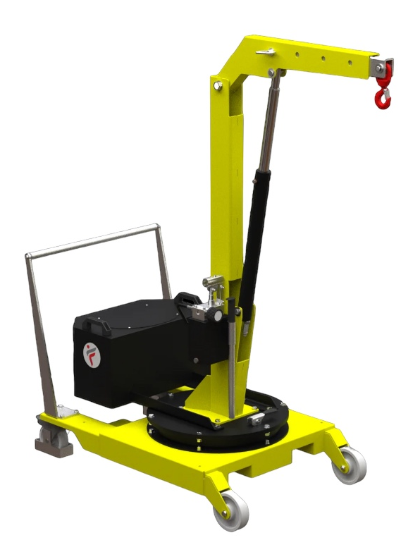 Mobil verkstadskran 01M2, Maxlast: 200-130 kg / Max utligg : 770 mm