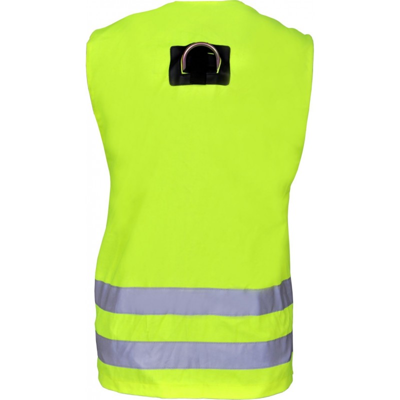Fallskyddssele med gul varselväst Kratos Safety Reflex 1 / Storlek One Size - 2