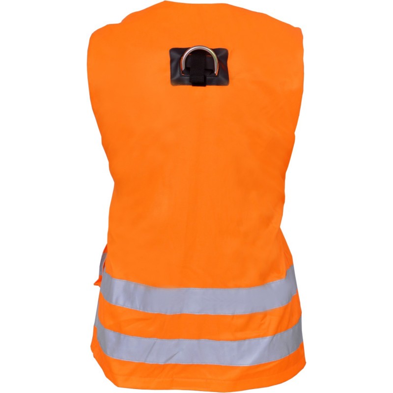 Fallskyddssele med orange varselväst Kratos Safety Reflex 2 / Storlek One Size - 2