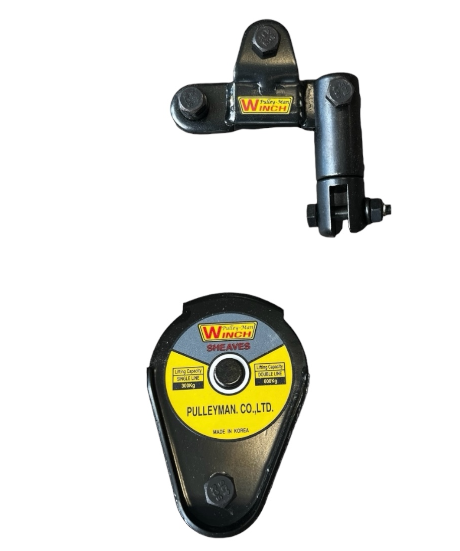Pulleyman brytblockssats för ombyggnad till 2 lyftparter och maxlast: 600 kg