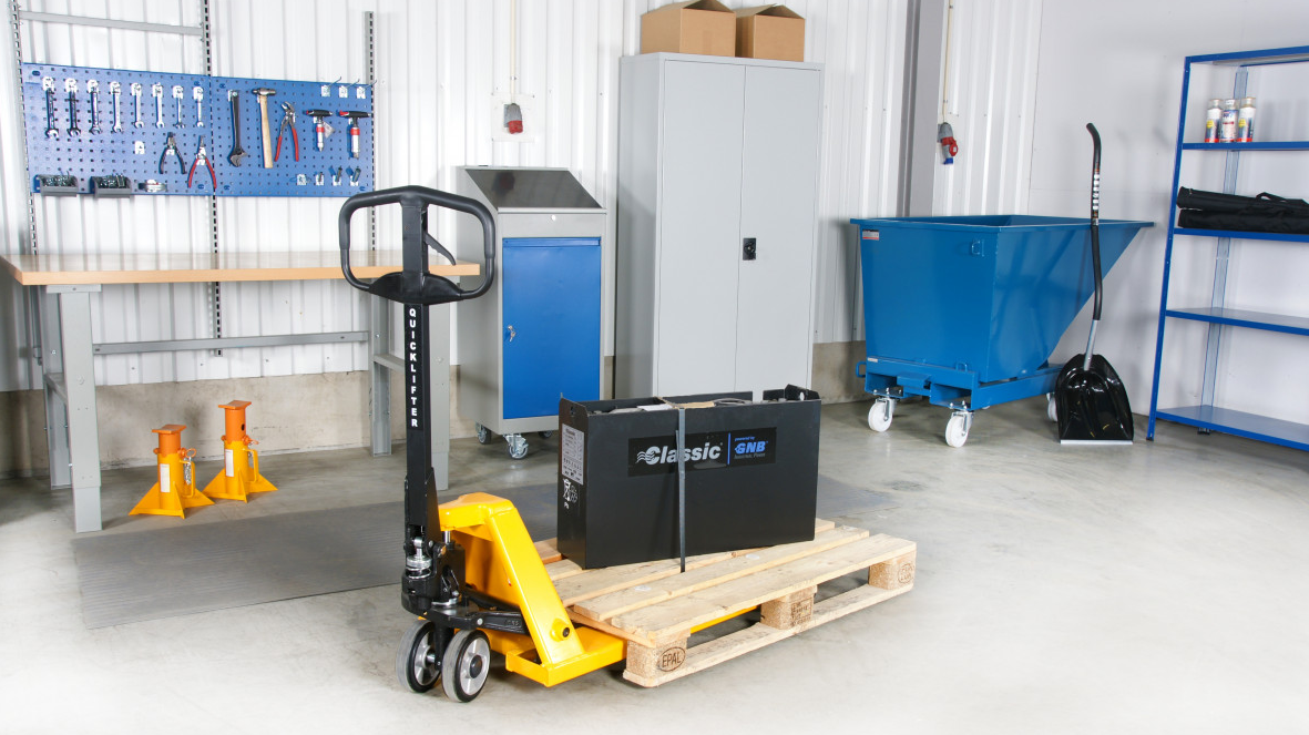 Pallyftare Quicklift, Maxlast: 2500 kg / Gaffellängd: 900 mm, enkel nylonhjul - 4