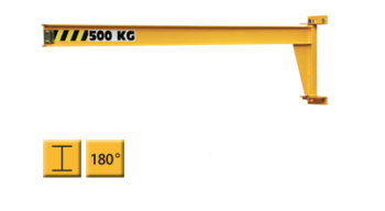 Väggsvängkran Lågbyggd 3200 kg / Längd 2 meter