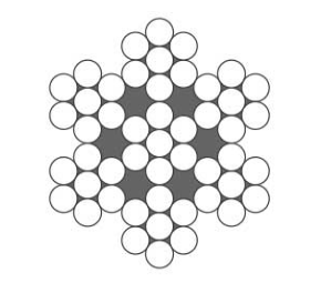 Stållina BLACK STAR®  6x7-WSC / Lindiameter 1,5-5 mm / 1960 kN