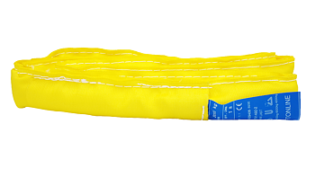 Rundsling Sidsöm Dubbelduk Gul 3 Ton / 10 m Effektiv längd
