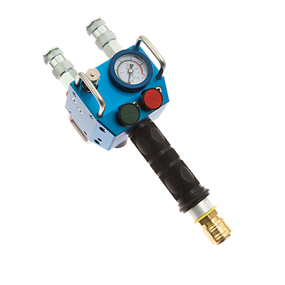 Handhållen manöver med dubbel död mans grepp 8 bar