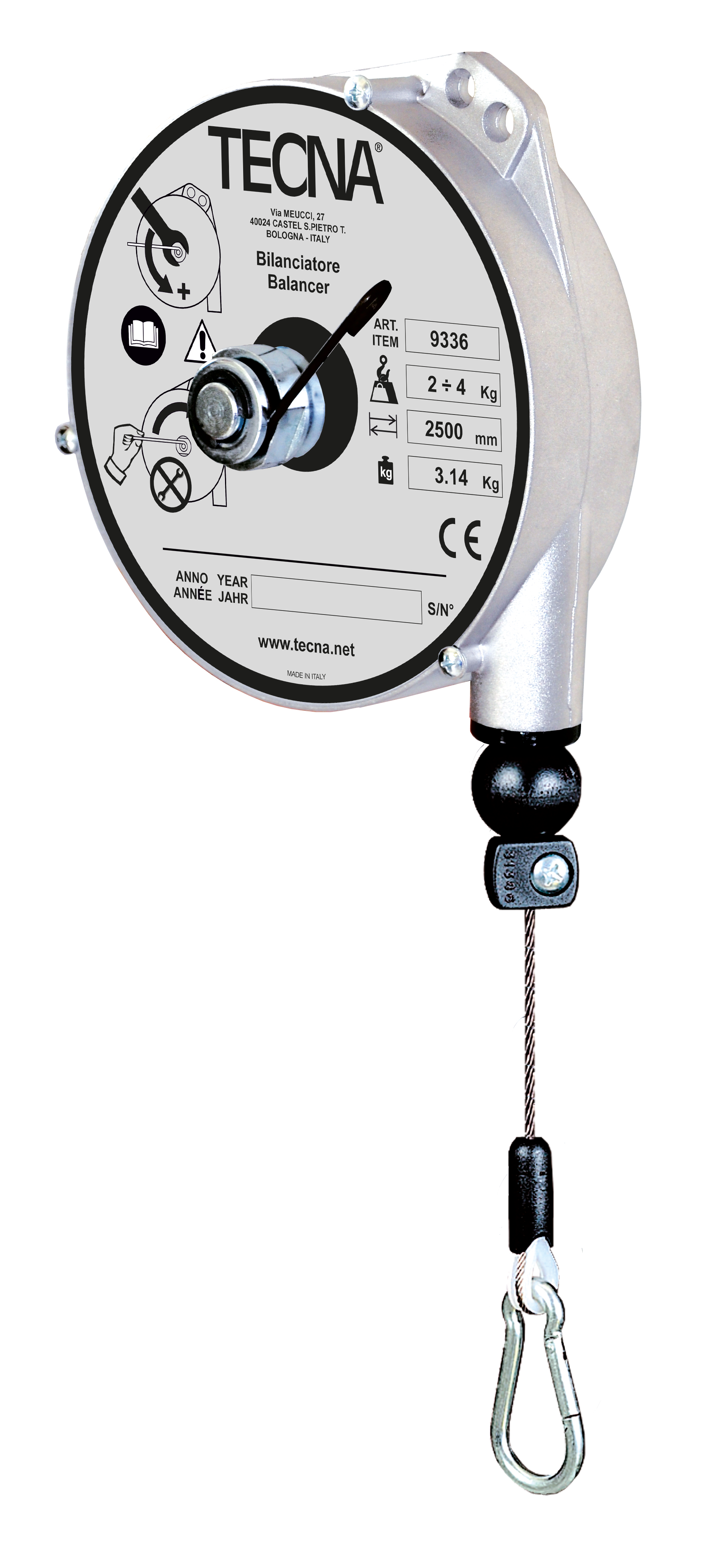 Balansblock fjäderretur 9339 / Maxlast: 8-10 kg