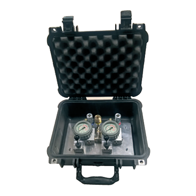 Manöverdon i förvaringsbox med dubbel död mans grepp 8 bar