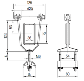 Medbringarvagn Plast för plattkabel