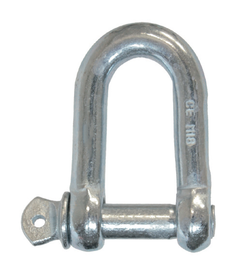 Oklassad rak schackel med skruv / 22 mm