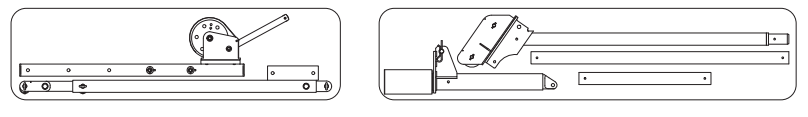 Portabel svängkran i aluminium med vinsch, Armlängd: 800-1500 mm / Maxlast: 500 kg - 3