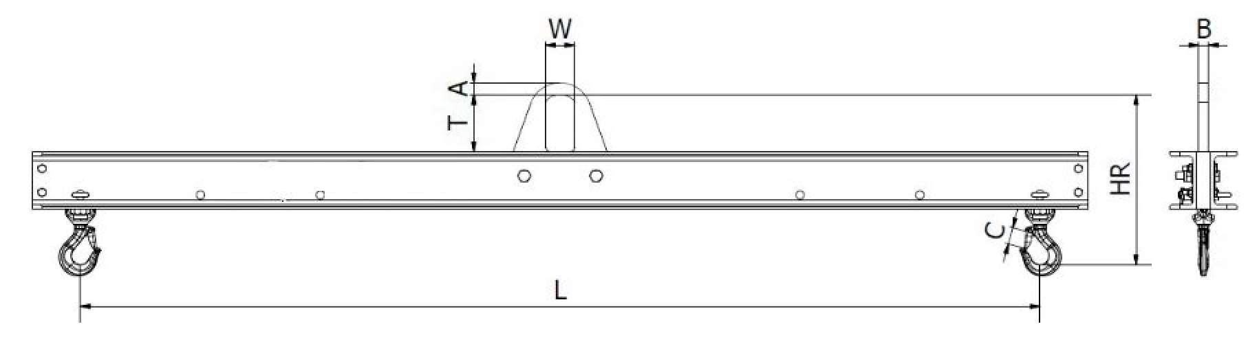 Lyftok Justerbart Maxlast: 5000 kg / 1-2,5 meter - 2