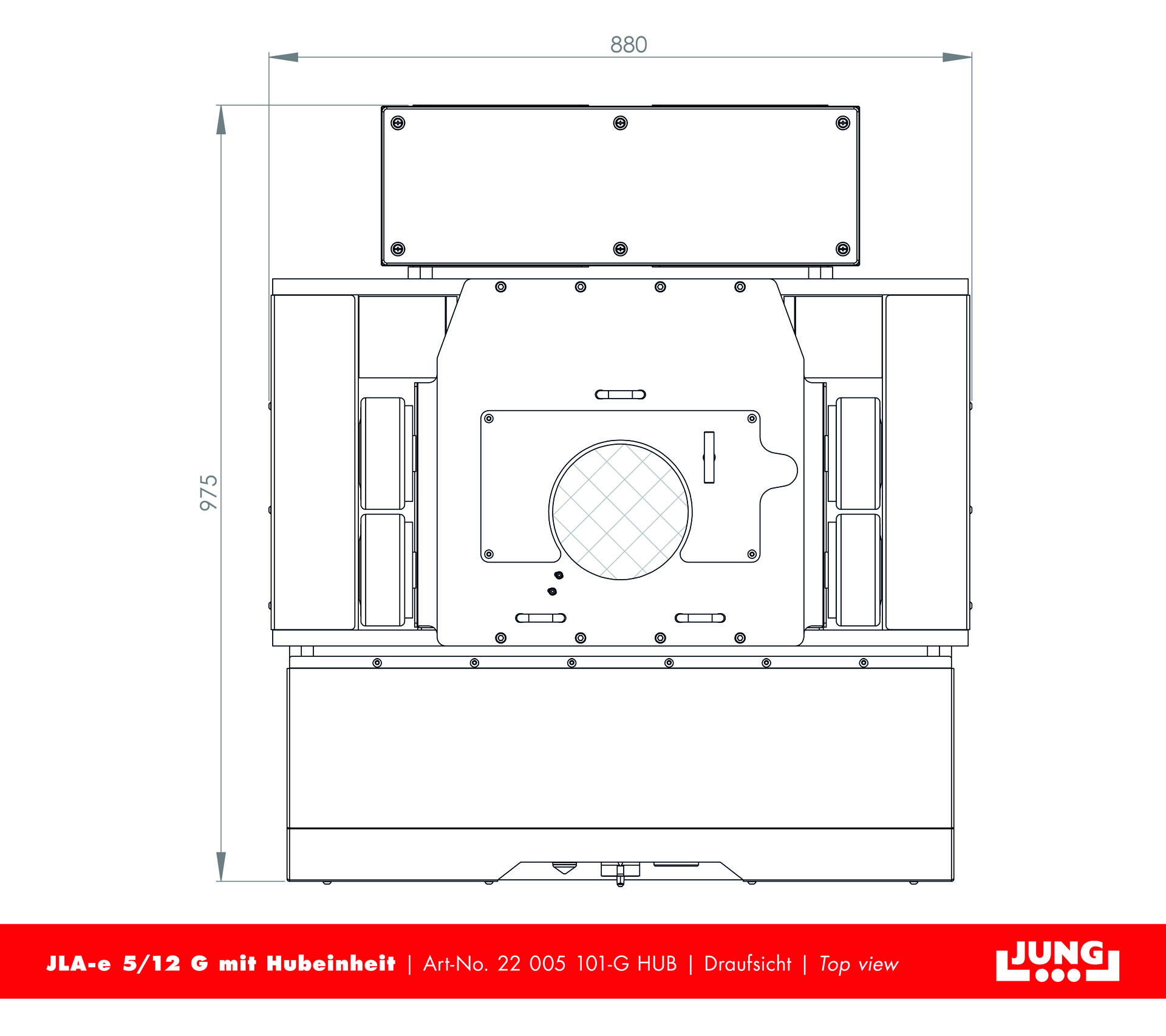 Eldriven maskinskridsko JLA-E 5/12 G med stroke / slaglängd 50 mm - 5