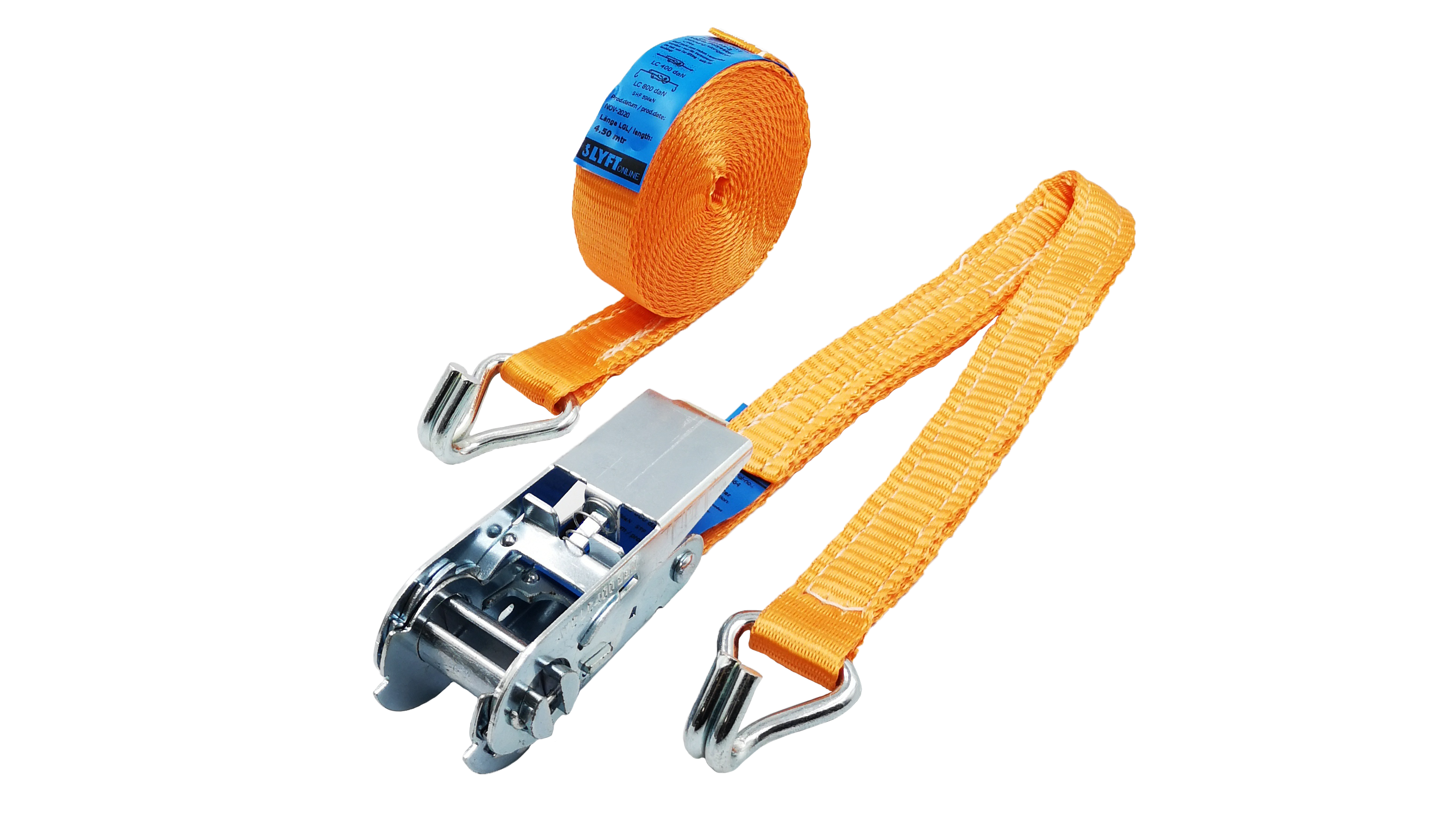 Lastsurrning Orange 25 mm, 0,5 + 4,5 meter / 800 kg