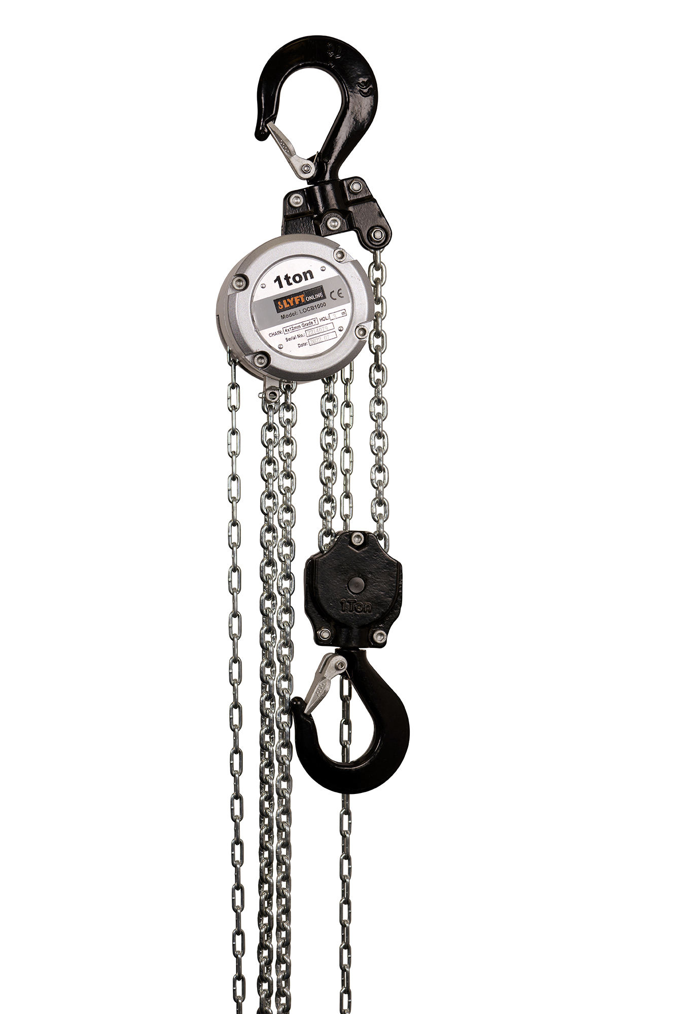 Snabblyftblock LYFTonline Mini Aluminium Maxlast: 1000 kg, lyfthöjd: 6 m