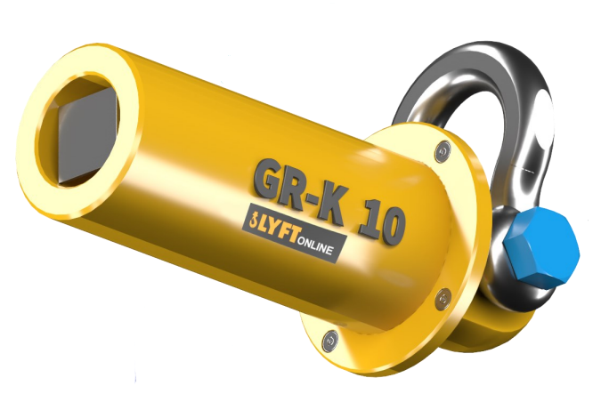 Tappar för spole alt. kabeltrumma / Maxlast: 10 ton (1 par)