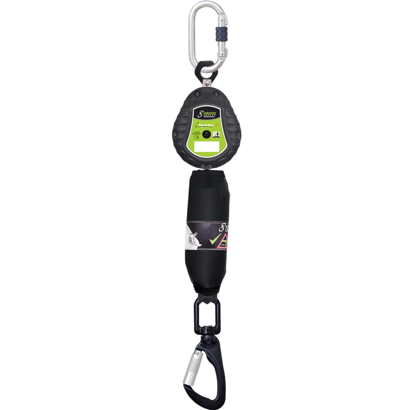 Fallskyddsblock med band och fallskyddsdämpare Kratos Safety / 2 meter