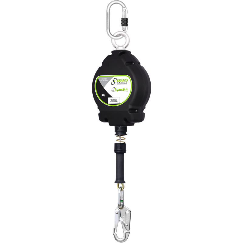 Fallskyddsblock Kratos Safety med stållina / 10 meter