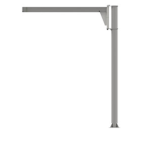 Lågbyggd pelarsvängkranar i rostfritt (316L), Maxlast: 63-2000 kg / armlängd: 2-6 meter
