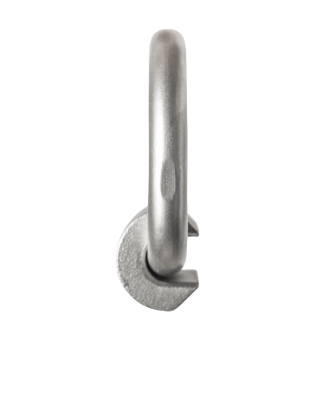 Lyftögla svetsbar rostfri D-ring Klass 6 Cromox AISI 318LN, Maxlast: 0,5 ton - 4