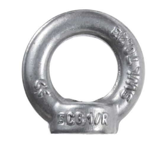 Lyftöglemutter Rostfri M10 DIN 582 AISI 316 / Maxlast: 0,23 Ton