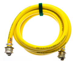 Luftslang gummi 10 meter, 1 bar, gul
