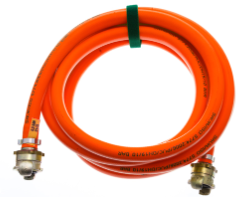 Luftslang gummi 5 meter, 1 bar, röd