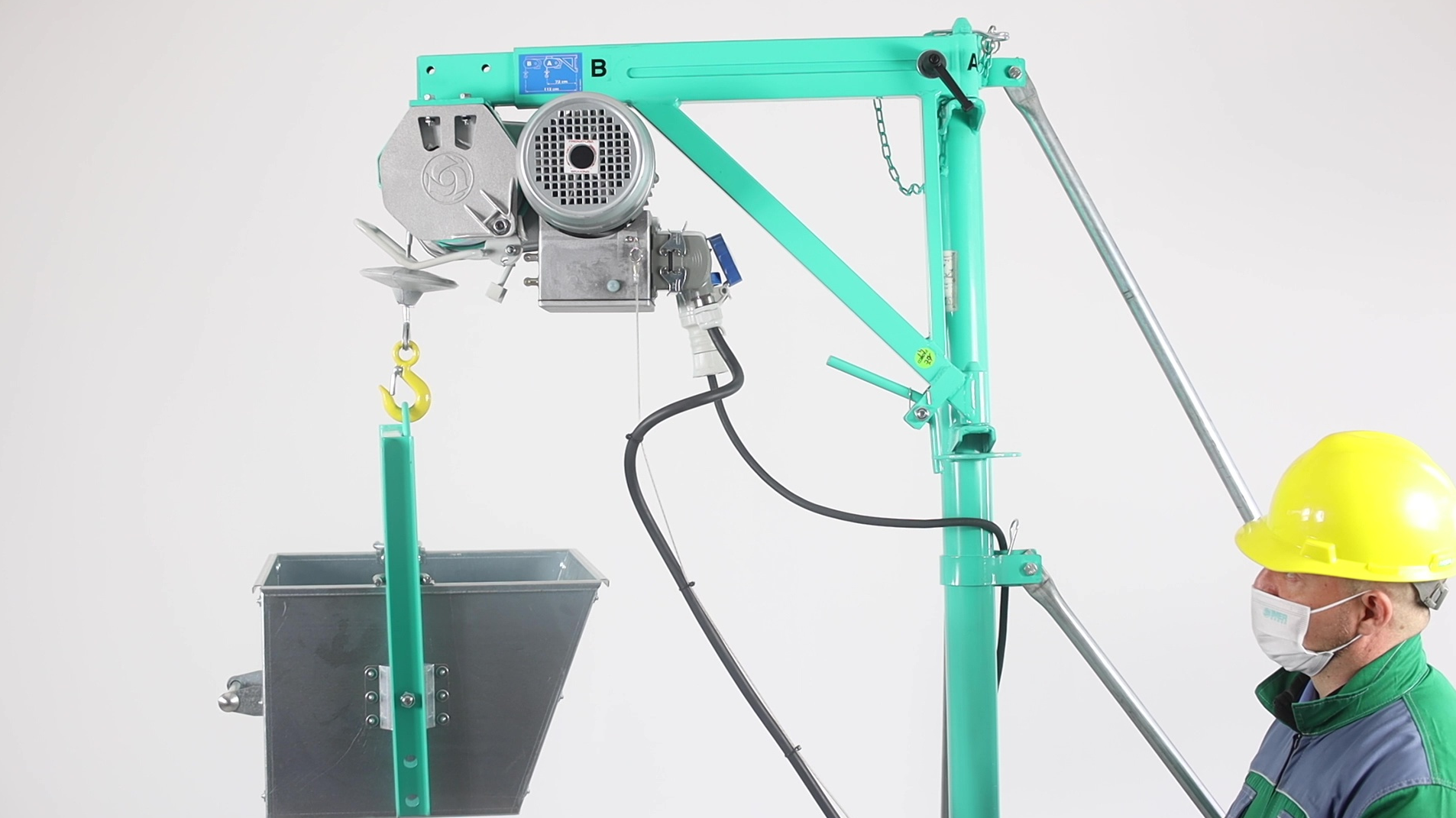 Ställningsvinsch IMER TR 225 N / Maxlast: 200 kg (19 m/min) - 3