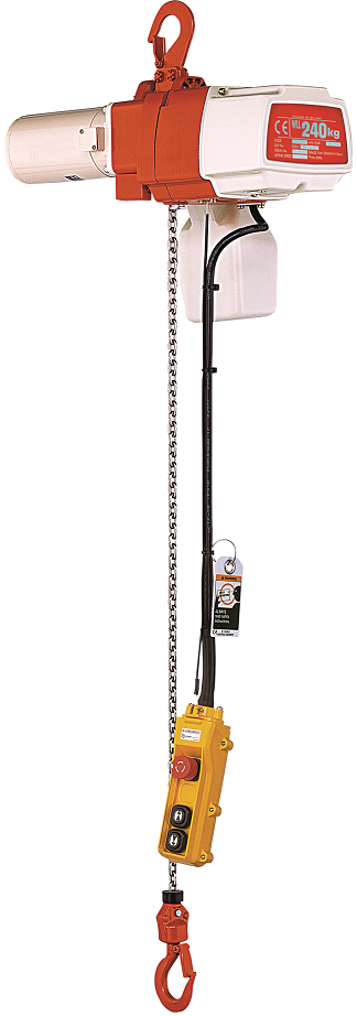 Kättingtelfer CMF240, Maxlast: 240 kg / 3/12,9 m/min