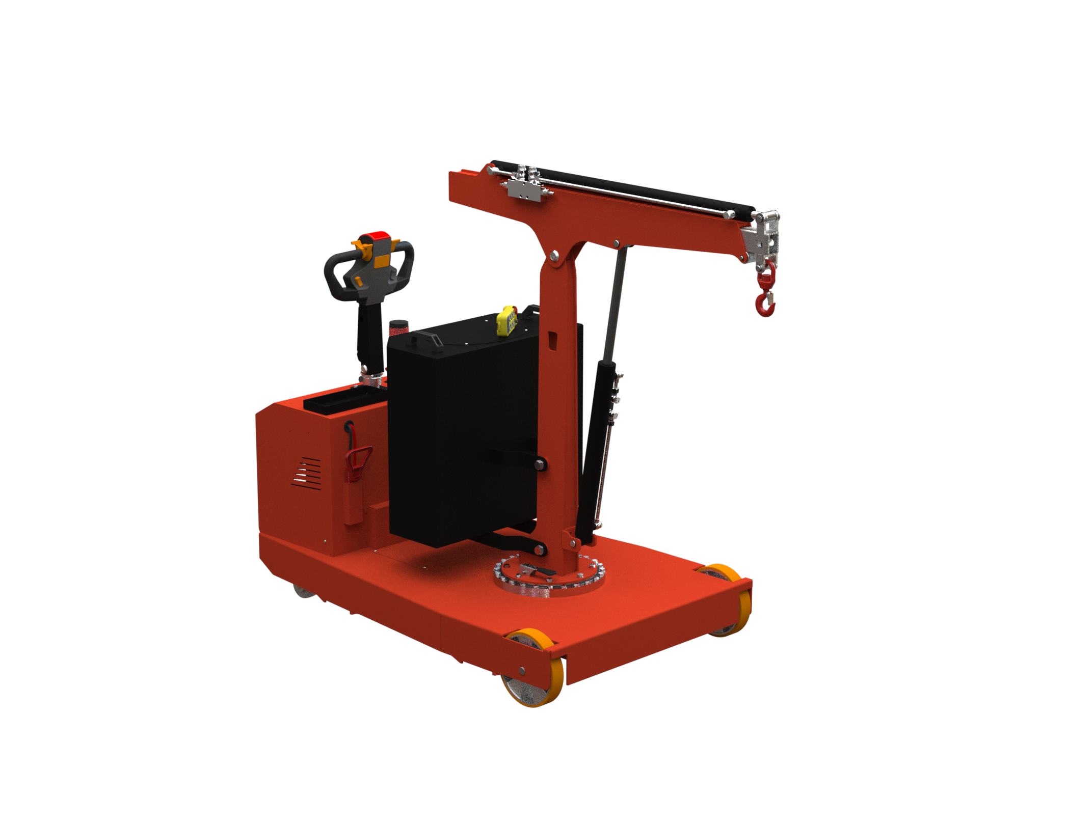 Mobil verkstadskran F1000DBL, Maxlast: 1000-250 kg / Max utligg : 2503 mm - 6