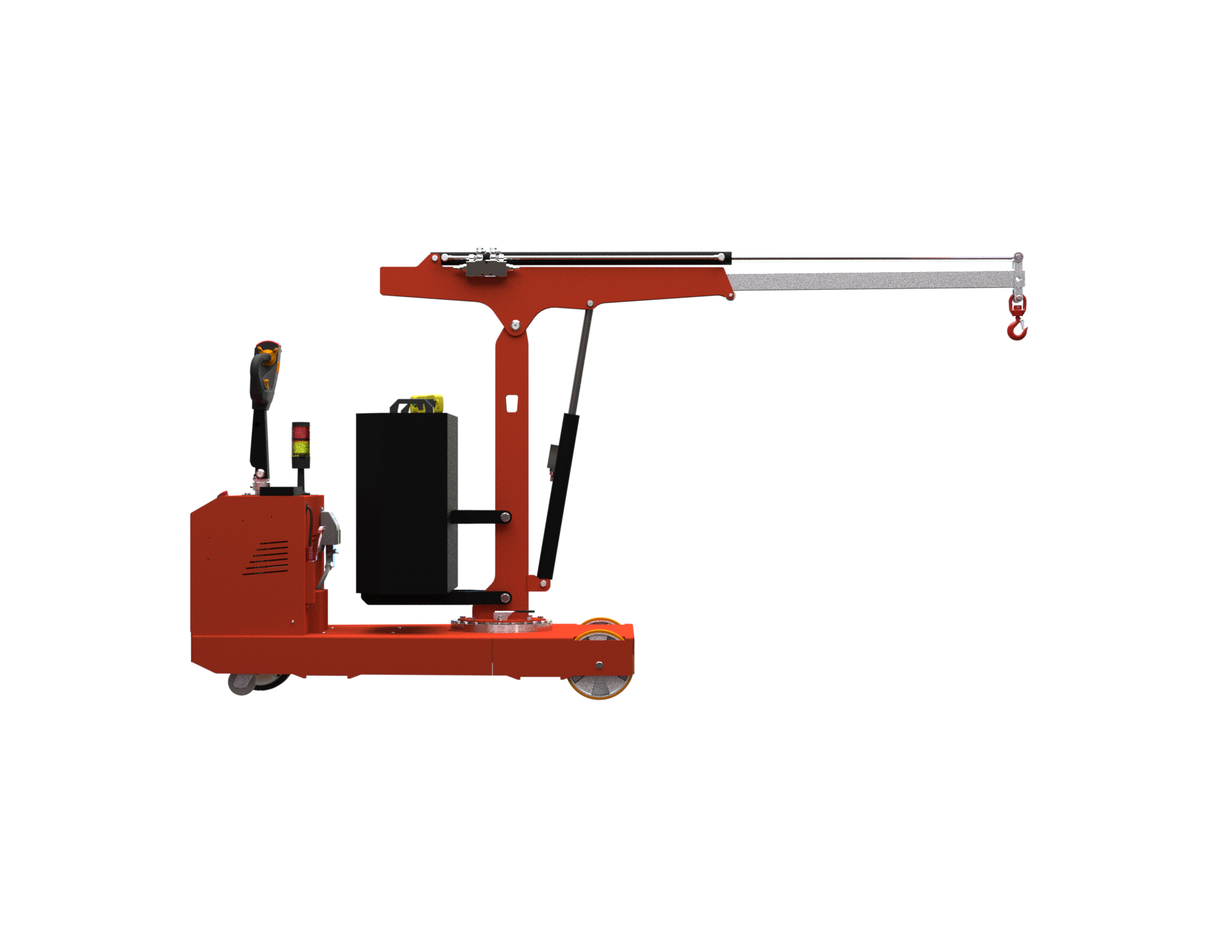 Mobil verkstadskran F1000DBL, Maxlast: 1000-250 kg / Max utligg : 2503 mm