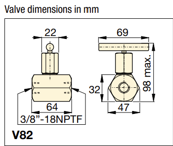 Enerpac Nålventil V82 - 3