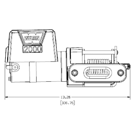 WARN Fritidsvinsch 92000 12V / Max dragkraft: 907 kg - 2