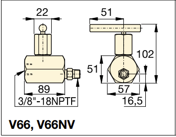 Enerpac Manuellkontrollventil V66 - 3