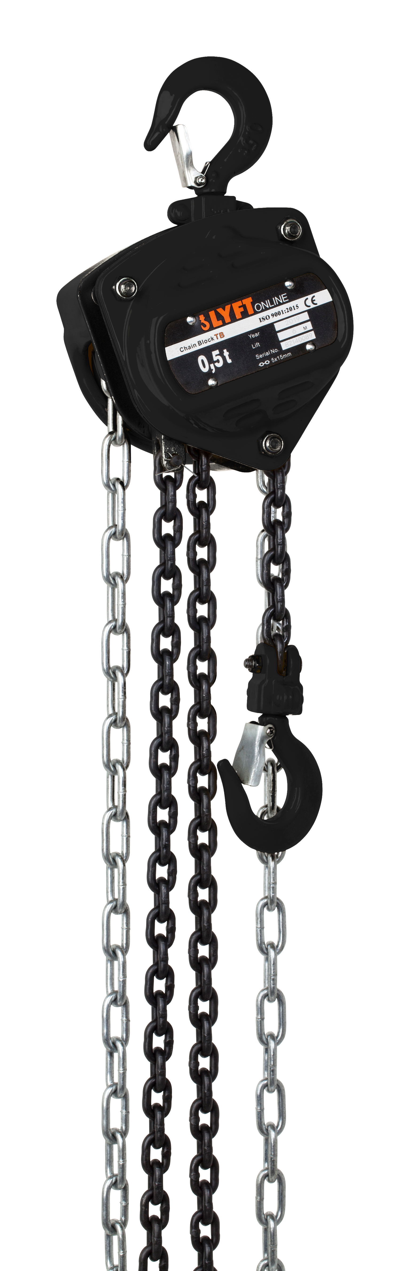 Snabblyftblock LYFTonline TB Maxlast: 500 kg, lyfthöjd: 3 m