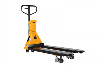 Pallyftare med våg, Maxlast: 2000 kg / 1150 mm, dubbel PU-hjul