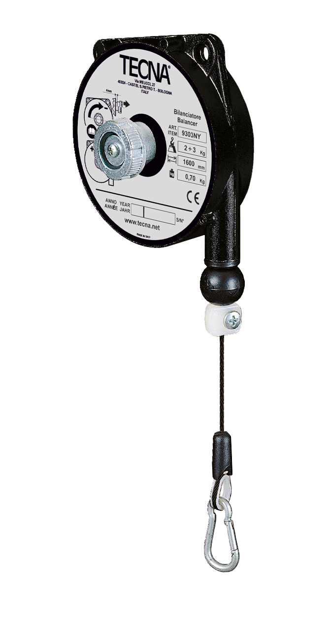 Balansblock fjäderretur 9302NY / Maxlast: 1-2 kg