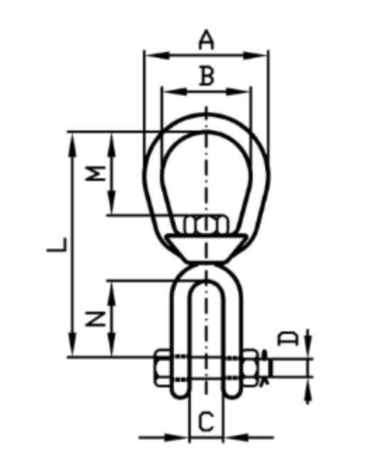 Lekare Ögla-Gaffel / Maxlast: 0,57 Ton - 2